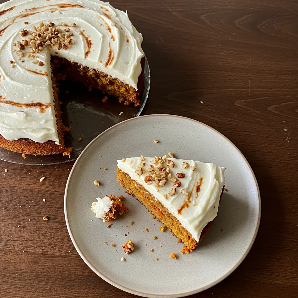 keto-carrot-cake-serving Slice of keto carrot cake with coffee