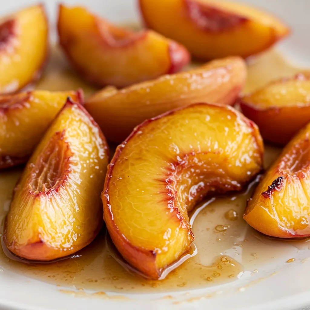 Pan Fried Sweet Peaches