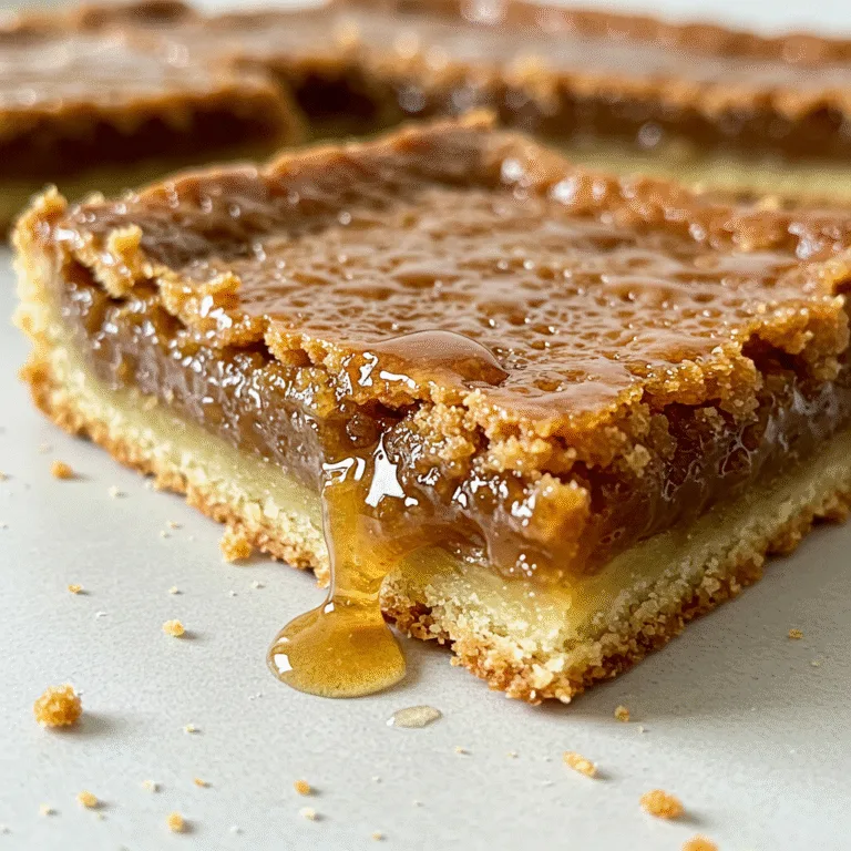 Butter tart squares dessert